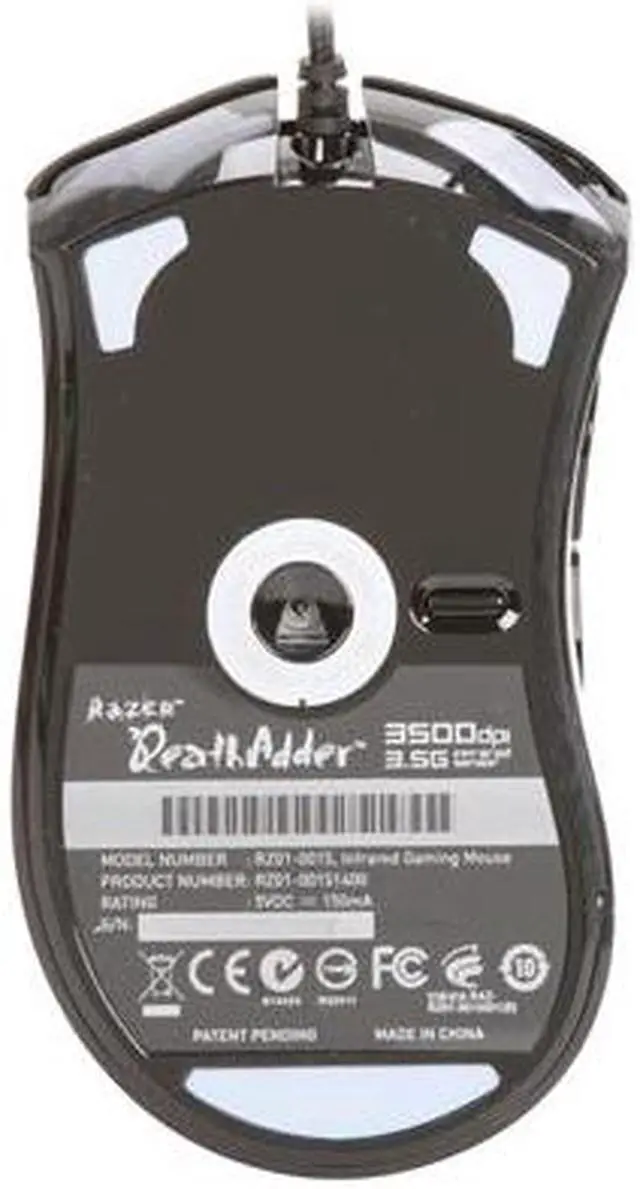 Alt view image 7 of 8 - RAZER DeathAdder RZ01-00151400-R3U1 Black Wired Optical Precision Gaming Mouse - 3.5G Infrared Sensor