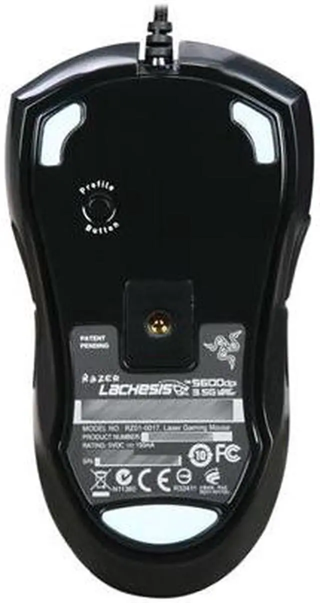 Alt view image 5 of 5 - RAZER Lachesis Black 9 Buttons 1 x Wheel USB Wired Laser 5600 dpi Mouse