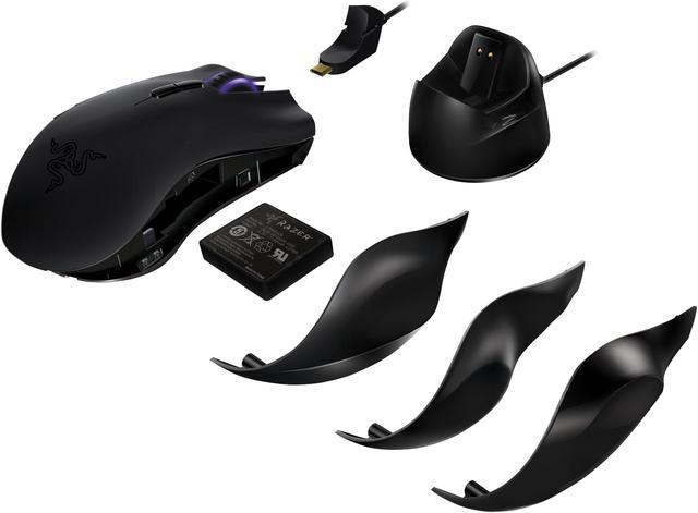 Alt view image 9 of 11 - Razer Naga Epic Rechargable Wireless MMO PC Gaming Mouse