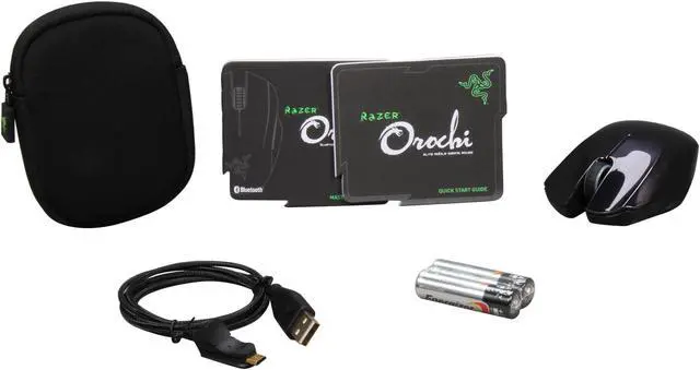 Alt view image 5 of 6 - RAZER Orochi Black Chrome Edition RZ01-00300200-R3M1 5 Buttons 1 x Wheel USB Bluetooth Wireless Laser 4000 dpi Mouse