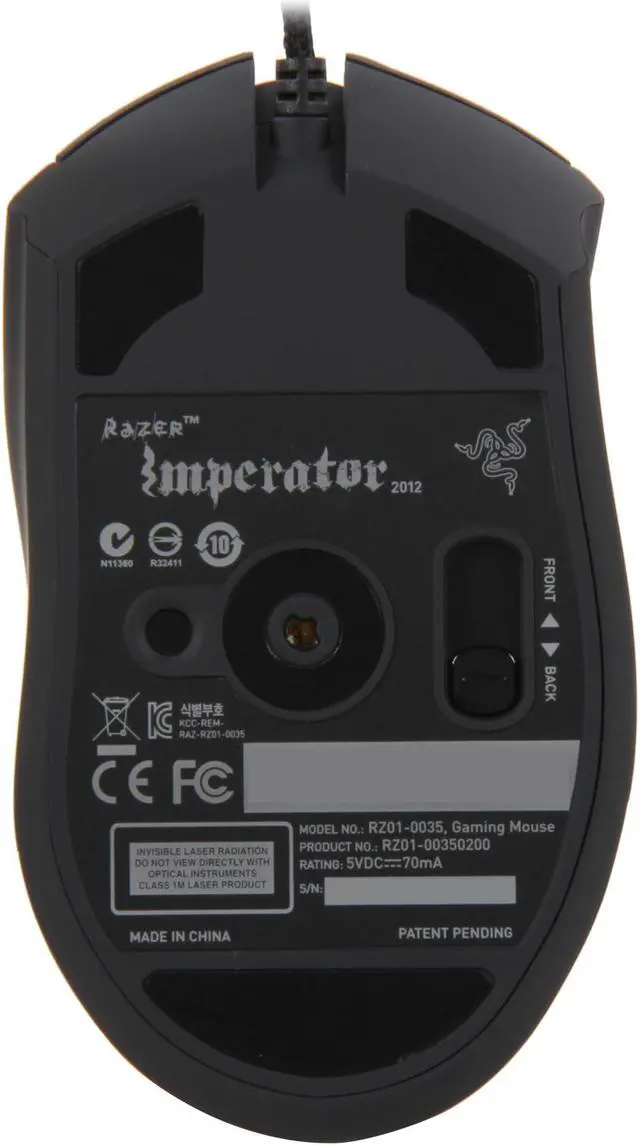 Alt view image 5 of 5 - RAZER Imperator USB Wired Ergonomic Gaming Mouse
