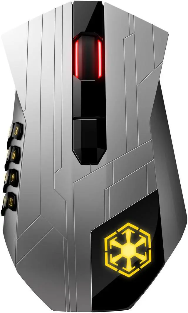 Alt view image 3 of 17 - RAZER Star Wars: The Old Republic RZ01-00650100-R3M1 Black 17 Buttons 1 x Wheel Wired / Wireless Star Wars: The Old Republic Gaming Mouse
