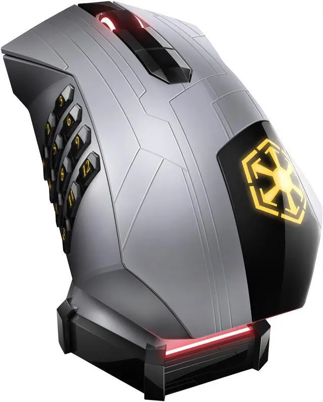 Alt view image 11 of 17 - RAZER Star Wars: The Old Republic RZ01-00650100-R3M1 Black 17 Buttons 1 x Wheel Wired / Wireless Star Wars: The Old Republic Gaming Mouse