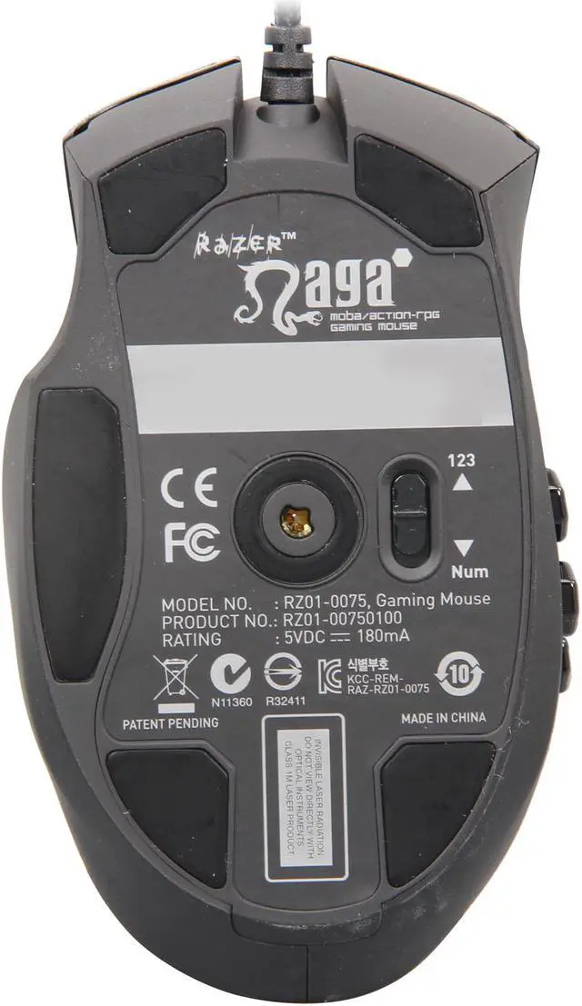Alt view image 5 of 6 - RAZER Naga Hex Wired USB Gaming Mouse - Green