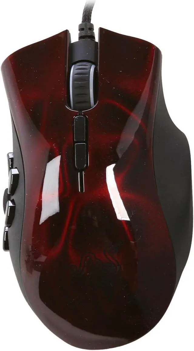 Alt view image 3 of 5 - RAZER Naga Hex Wired USB Gaming Mouse - Red