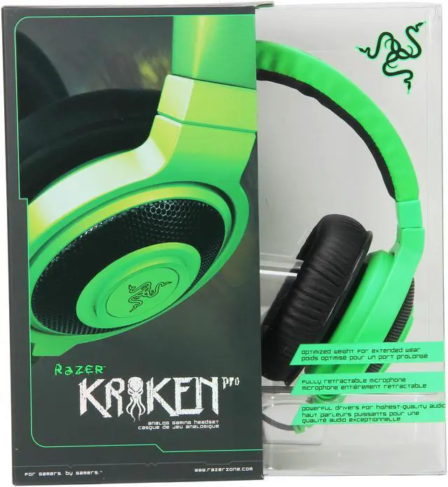 Alt view image 7 of 7 - Razer Kraken Pro Over Ear PC Gaming and Music Headset- Green