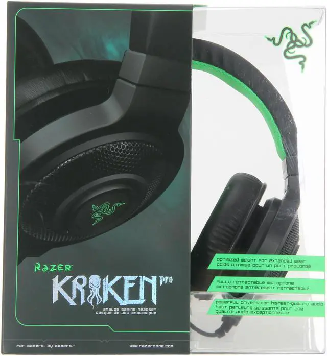 Alt view image 8 of 8 - Razer Kraken Pro Over Ear PC Gaming and Music Headset- Black