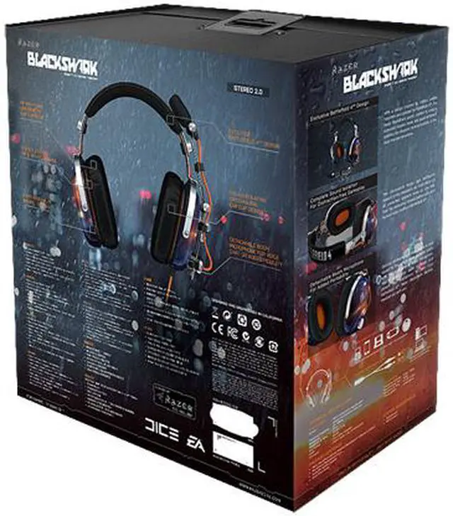 Alt view image 8 of 8 - Battlefield 4 Razer BlackShark Over Ear Noise Isolating PC Gaming Headset