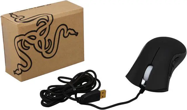 Alt view image 5 of 5 - RAZER DeathAdder Black 5 Buttons 1 x Wheel USB Wired Optical Precision Gaming Mouse - 3.5G Infrared Sensor