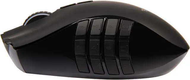 Alt view image 3 of 7 - RAZER Naga Epic Black 17 Buttons 1 x Wheel USB Wired / Wireless Laser Gaming Mouse