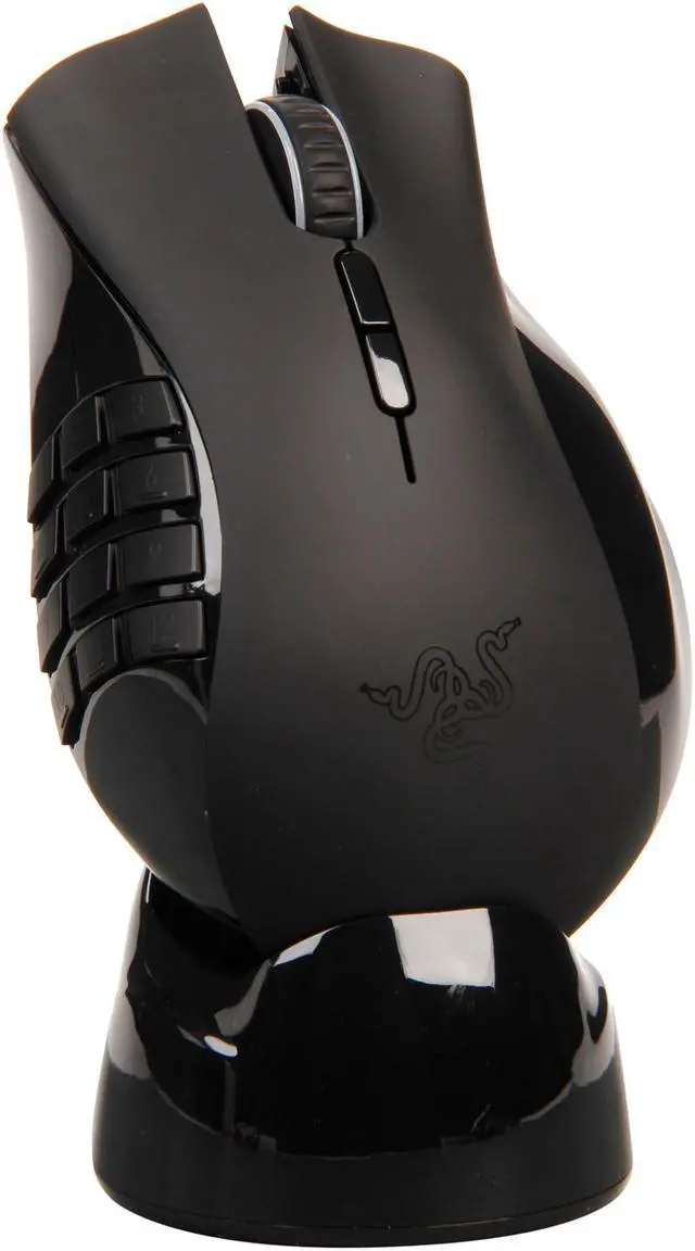 Alt view image 6 of 7 - RAZER Naga Epic Black 17 Buttons 1 x Wheel USB Wired / Wireless Laser Gaming Mouse