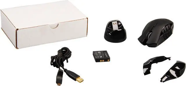 Alt view image 7 of 7 - RAZER Naga Epic Black 17 Buttons 1 x Wheel USB Wired / Wireless Laser Gaming Mouse