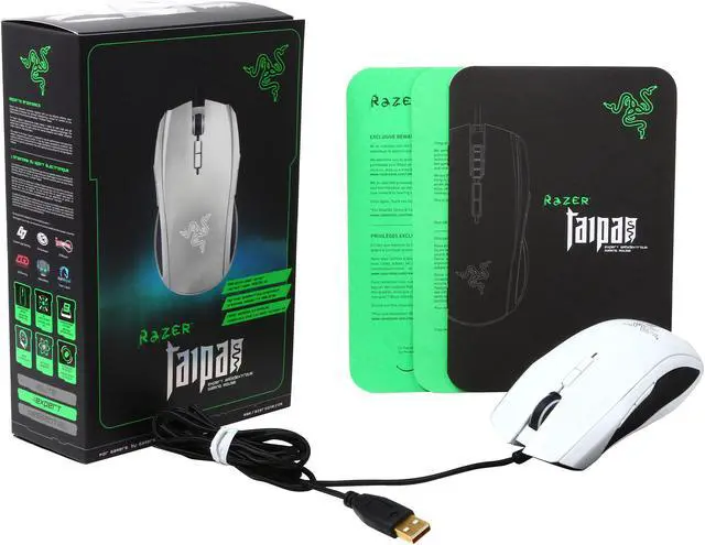 Alt view image 5 of 5 - RAZER Taipan USB Gaming Mouse - White