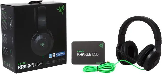 Alt view image 7 of 7 - Razer Kraken USB Connector Essential Surround Sound Gaming Headset