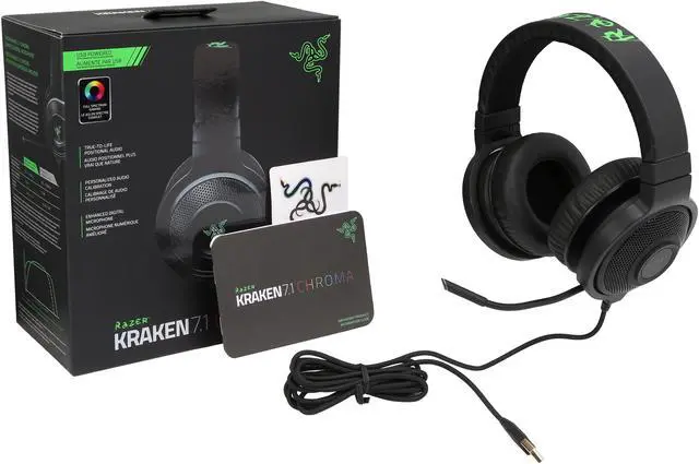 Alt view image 7 of 7 - Razer Kraken 7.1 Chroma Surround Sound Gaming Headset
