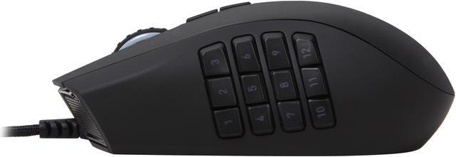 Alt view image 3 of 5 - RAZER Naga 2014 Black 19 Buttons Tilt Wheel USB Wired Laser Expert MMO Gaming Mouse
