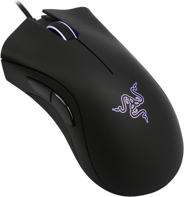 Alt view image 2 of 6 - RAZER DeathAdder Chroma RZ01-01210100 Black 1 x Wheel USB Wired Optical Multi-color Ergonomic Gaming Mouse