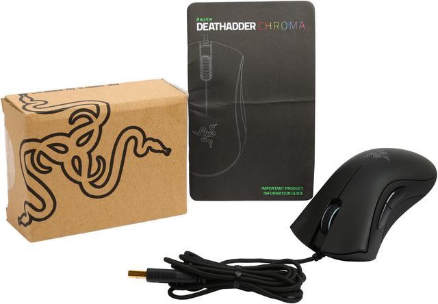 Alt view image 6 of 6 - RAZER DeathAdder Chroma RZ01-01210100 Black 1 x Wheel USB Wired Optical Multi-color Ergonomic Gaming Mouse