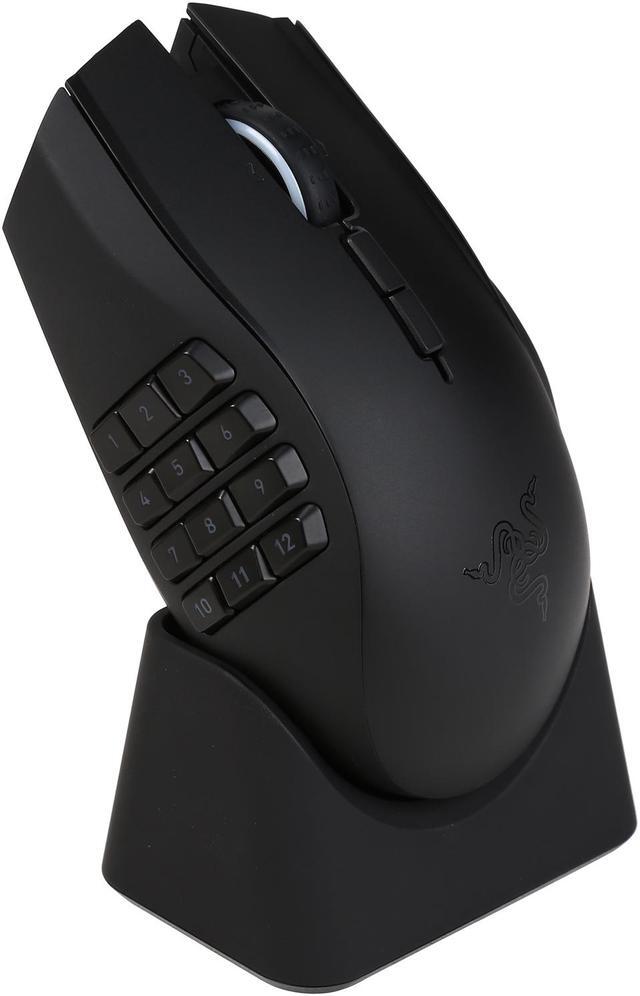 Alt view image 6 of 7 - RAZER Naga Epic Chroma RZ01-01230100 Black 19 Buttons Tilt Wheel USB Wired / Wireless Laser MMO Gaming Mouse