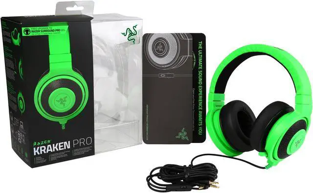 Alt view image 7 of 7 - Razer Kraken Pro 2015 Analog Gaming Headset - Green