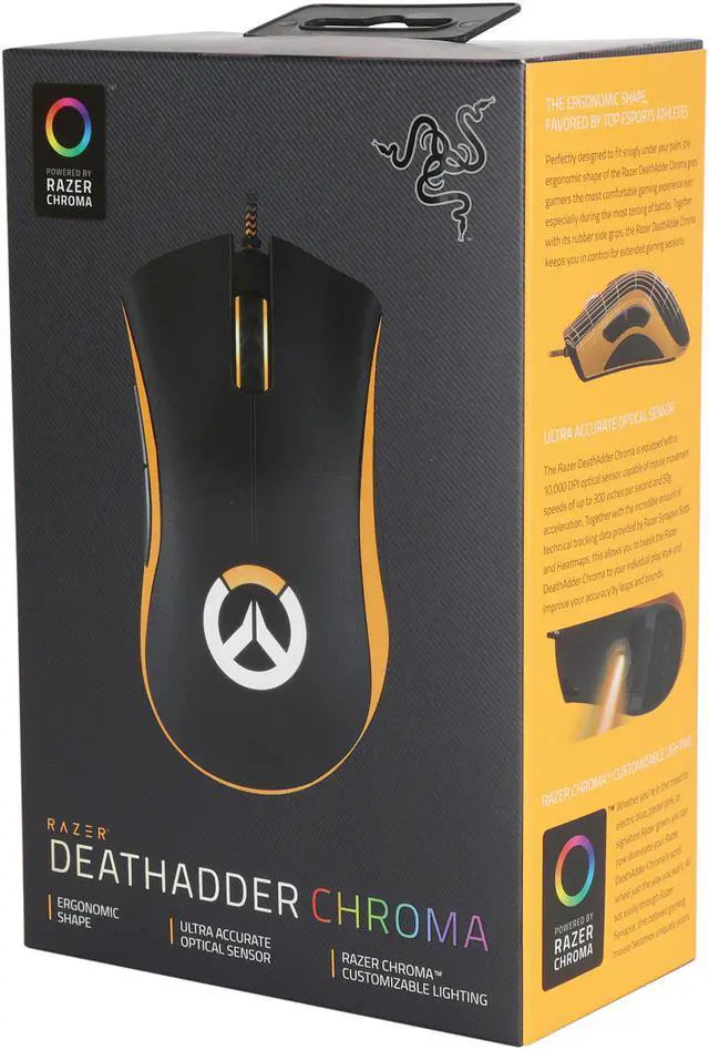 Alt view image 4 of 4 - RAZER Overwatch Razer DeathAdder Chroma Gaming Mouse