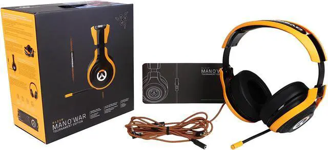 Alt view image 7 of 7 - RAZER Man O’ War Tournament Edition Analog Gaming Headset - Overwatch Edition