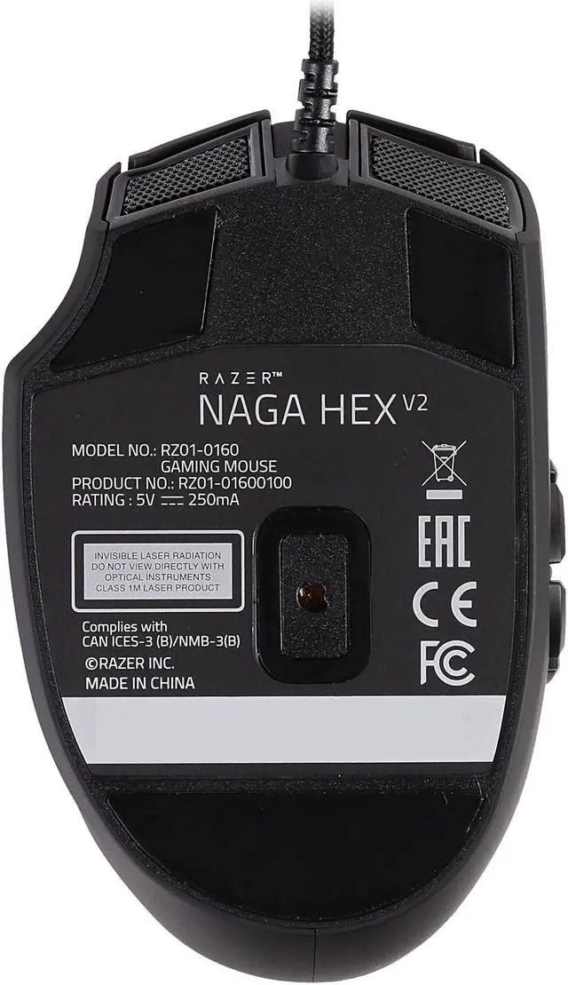 Alt view image 5 of 6 - Razer Naga Hex V2 - Multi-color MOBA Gaming Mouse
