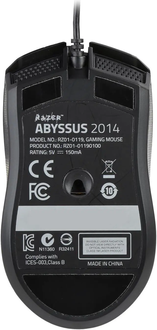 Alt view image 4 of 5 - Razer Abyssus 14 Essential Ambidextrous Gaming Mouse RZ01-01190100