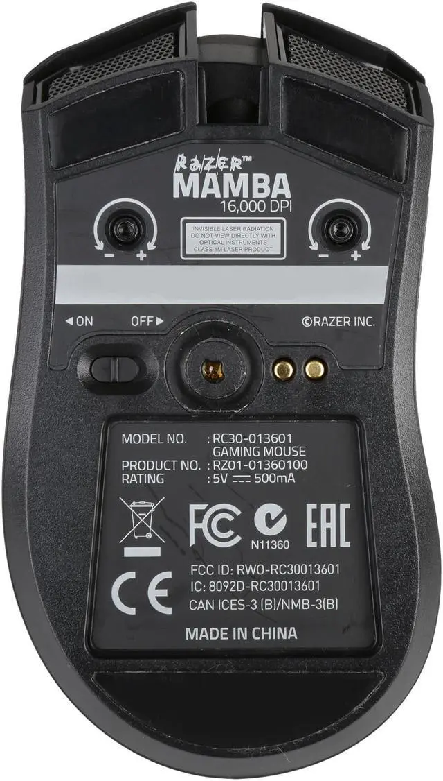 Alt view image 5 of 6 - Razer Mamba Chroma Gaming Mouse RZ01-01360100