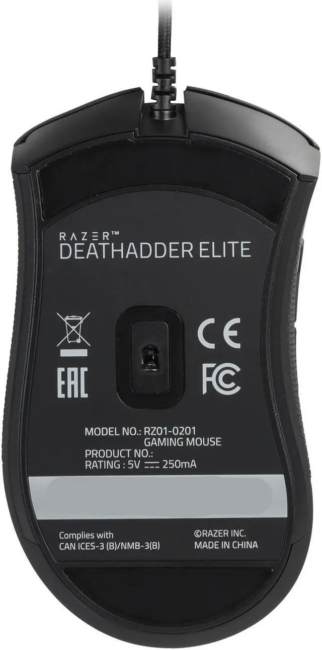Alt view image 3 of 4 - Razer DeathAdder Elite - Multi-Color Ergonomic Gaming Mouse - RZ01-02010100-R3U1