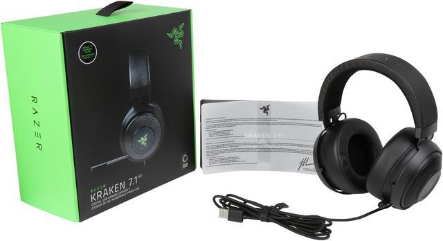 Alt view image 7 of 7 - Razer Kraken 7.1 Chroma V2 USB Gaming Headset - 7.1 Surround Sound with Retractable Digital Microphone and Chroma Lighting