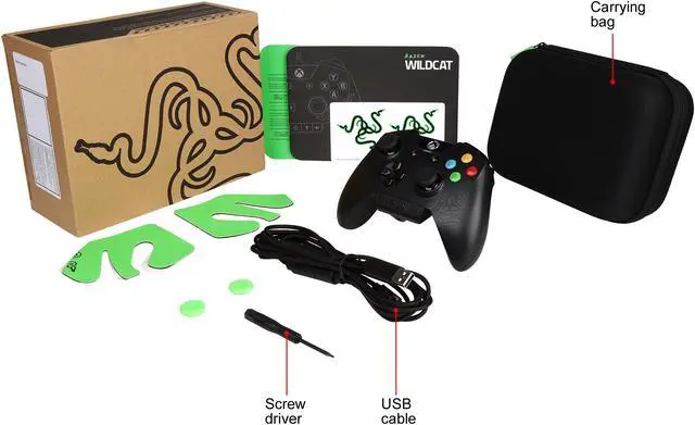 Alt view image 8 of 8 - Razer RZ06-01390100-R3M1 Wildcat Xbox One/PC Controller