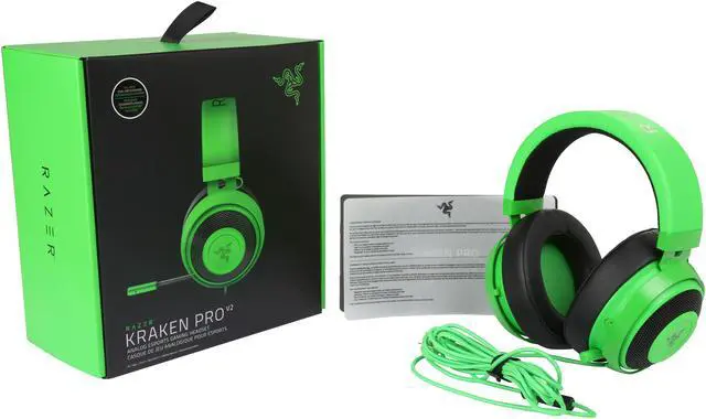 Alt view image 7 of 7 - Razer Kraken Pro V2 - Oval Ear Cushions - Analog Gaming Headset for PC, Xbox One and Playstation 4, Green