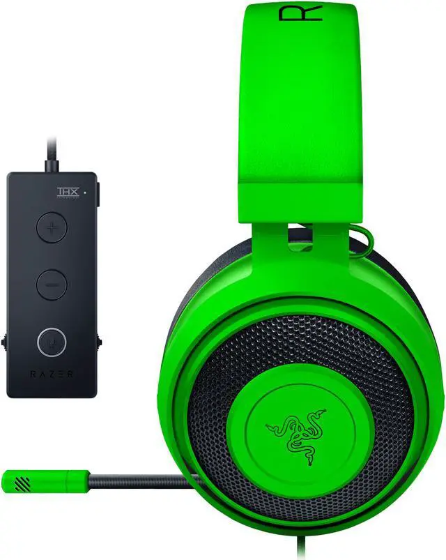 Alt view image 2 of 9 - RAZER Kraken Tournament Edition: THX Spatial Audio - Customize Audio and Mic Controls - Cooling Gel-Infused Ear Cusions - Gaming Headset Works with PC, PS4, Xbox One, Switch, Mobile Devices - Green