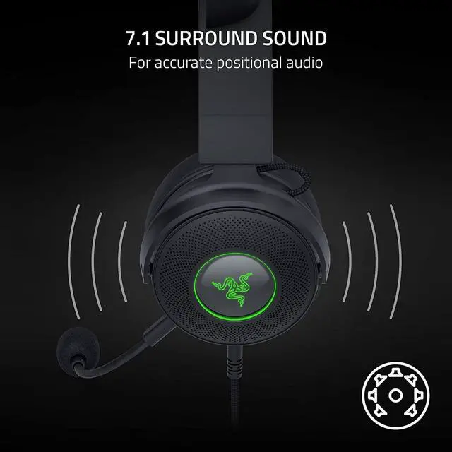 Alt view image 6 of 6 - Razer Kraken Kitty V2 Pro Wired RGB Headset: Interchangeable Ears (Kitty, Bear, Bunny) - Stream Reactive Lighting - Detachable HyperClear Cardioid Mic - 50mm Drivers - 7.1 Surround Sound - Black