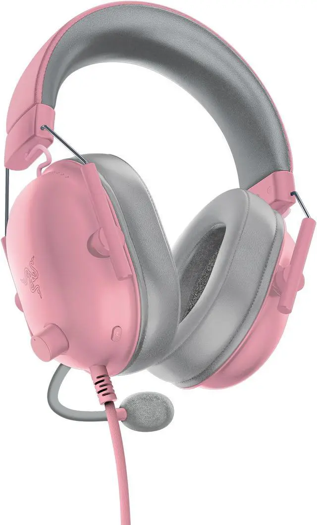 Alt view image 4 of 14 - Razer BlackShark V2 X Gaming Headset: 7.1 Surround Sound - 50mm Drivers - Memory Foam Cushion - for PC, PS4, PS5, Switch, Xbox One, Xbox Series X|S, Mobile - 3.5mm Audio Jack – Quartz Pink