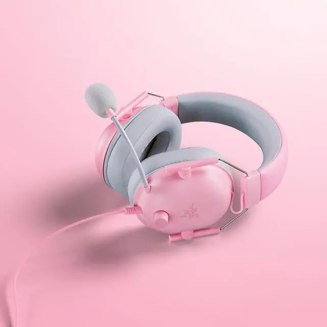 Alt view image 12 of 14 - Razer BlackShark V2 X Gaming Headset: 7.1 Surround Sound - 50mm Drivers - Memory Foam Cushion - for PC, PS4, PS5, Switch, Xbox One, Xbox Series X|S, Mobile - 3.5mm Audio Jack – Quartz Pink
