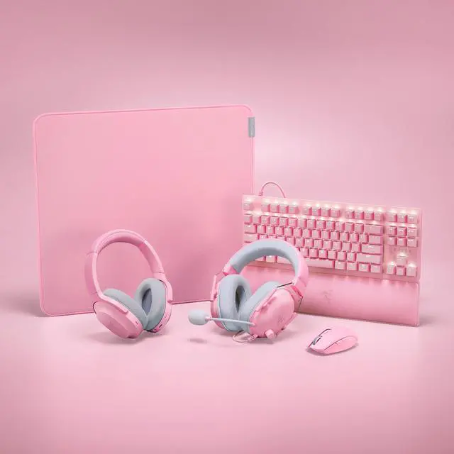 Alt view image 14 of 14 - Razer BlackShark V2 X Gaming Headset: 7.1 Surround Sound - 50mm Drivers - Memory Foam Cushion - for PC, PS4, PS5, Switch, Xbox One, Xbox Series X|S, Mobile - 3.5mm Audio Jack – Quartz Pink