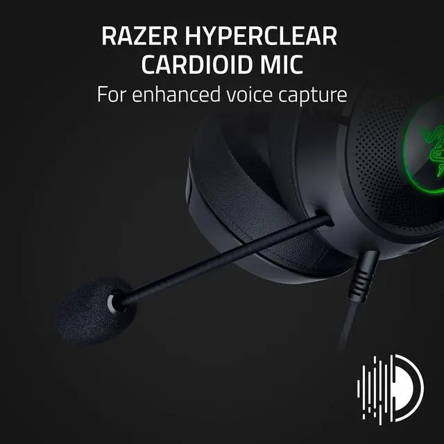 Alt view image 10 of 10 - Razer Kraken Kitty V2 - USB Headset with RGB Kitty Ears - Black
