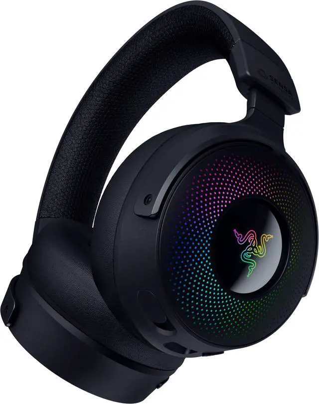 Alt view image 4 of 13 - Razer Kraken V4 Pro Full Immersion Wireless Gaming Headset with Control Hub