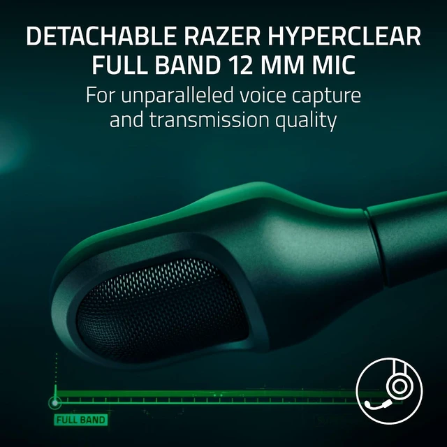 Alt view image 4 of 11 - Razer BlackShark V3 Pro Wireless ANC Gaming Headset for PC, 2.4 GHz, White,Full Band Mic, 50mm Drivers, Bluetooth, USB, 3.5mm, Works with Mac, PS5, Nintendo Switch, Smartphone, 70 Hr Battery