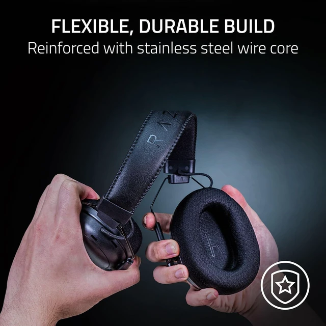 Alt view image 10 of 11 - Razer BlackShark V3 Pro Wireless ANC Gaming Headset for PC, 2.4 GHz, White,Full Band Mic, 50mm Drivers, Bluetooth, USB, 3.5mm, Works with Mac, PS5, Nintendo Switch, Smartphone, 70 Hr Battery