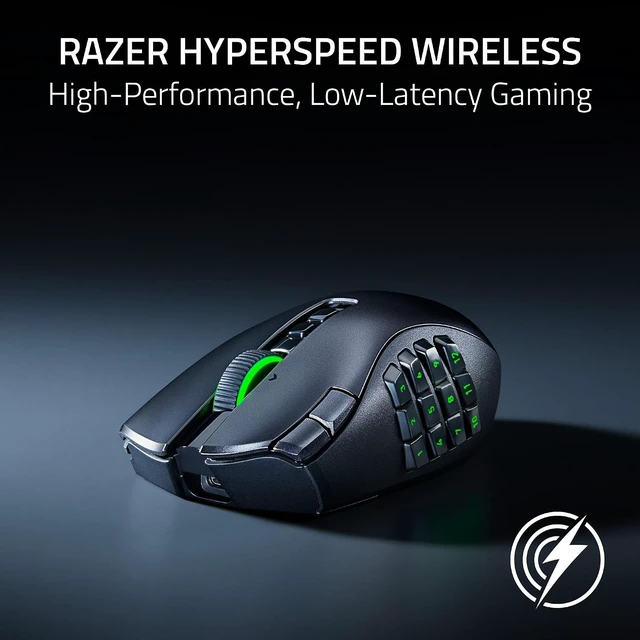 Alt view image 2 of 10 - Razer Naga V3 Pro Wireless MMO Gaming Mouse with Swappable Side Plates,23 Programmable Buttons w/ 3 Swappable Side Plates, HyperScroll Tilt Wheel, 280 Hr Battery, Multi-Mode Connectivity
