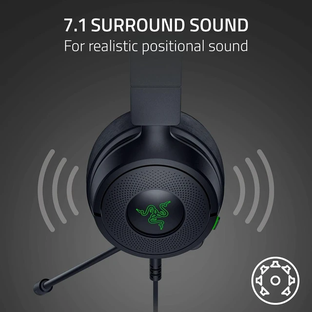 Alt view image 5 of 11 - Razer Kraken Kitty V3 X Wired Gaming Headset, Kitty Ears, Black