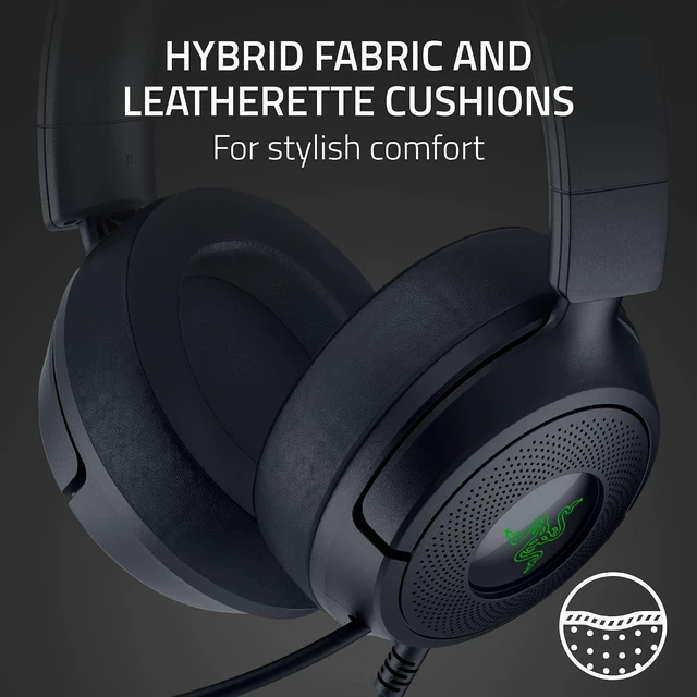 Alt view image 7 of 11 - Razer Kraken Kitty V3 X Wired Gaming Headset, Kitty Ears, Black