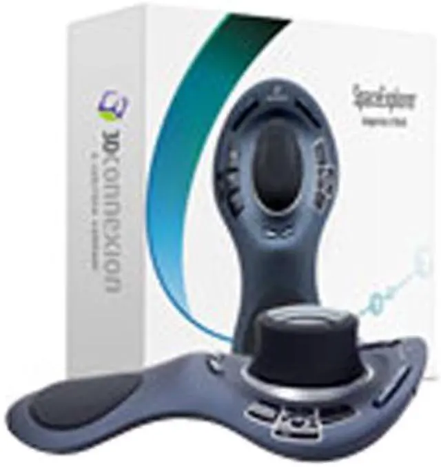 Alt view image 2 of 2 - 3Dconnexion 3DX-700027 Gray/Black 15 Buttons Serial Optical SpaceExplorer