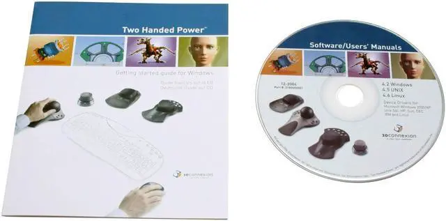 Alt view image 4 of 4 - 3Dconnexion 215231001 2-Tone 12 Buttons USB Trackball TrackBall Spaceball 5000 Premium Motion USB Controller Mouse - OEM