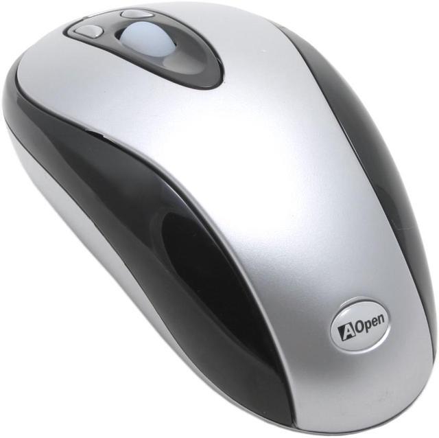 Main image of AOpen RO-28G Silver/Black 5 Buttons 1 x Wheel RF Wireless Optical No Battery Required Mouse