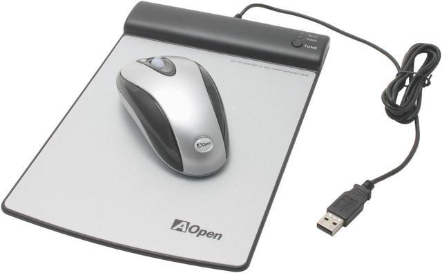 Alt view image 3 of 6 - AOpen RO-28G Silver/Black 5 Buttons 1 x Wheel RF Wireless Optical No Battery Required Mouse