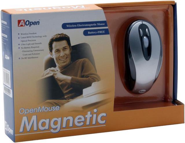 Alt view image 6 of 6 - AOpen RO-28G Silver/Black 5 Buttons 1 x Wheel RF Wireless Optical No Battery Required Mouse